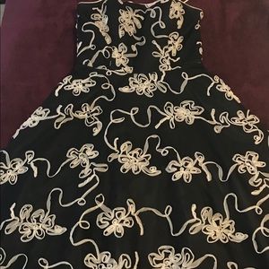 Masquerade- Black and White floral dress